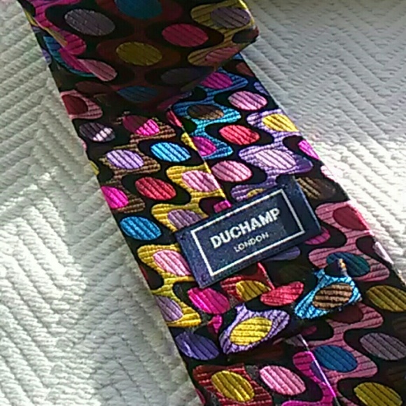 Rare Duchamp London Luxury Silk Tie - Picture 5 of 7